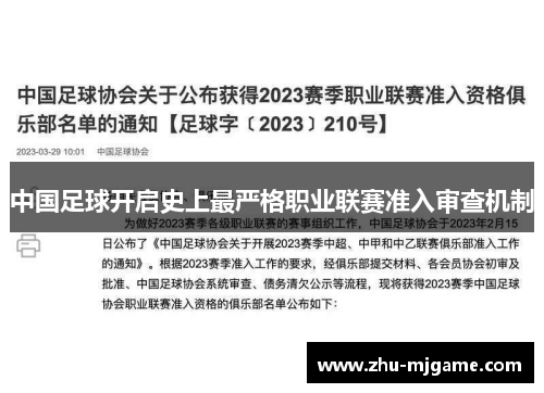 中国足球开启史上最严格职业联赛准入审查机制 中国足球开启史上最严格职业联赛准入审查机制